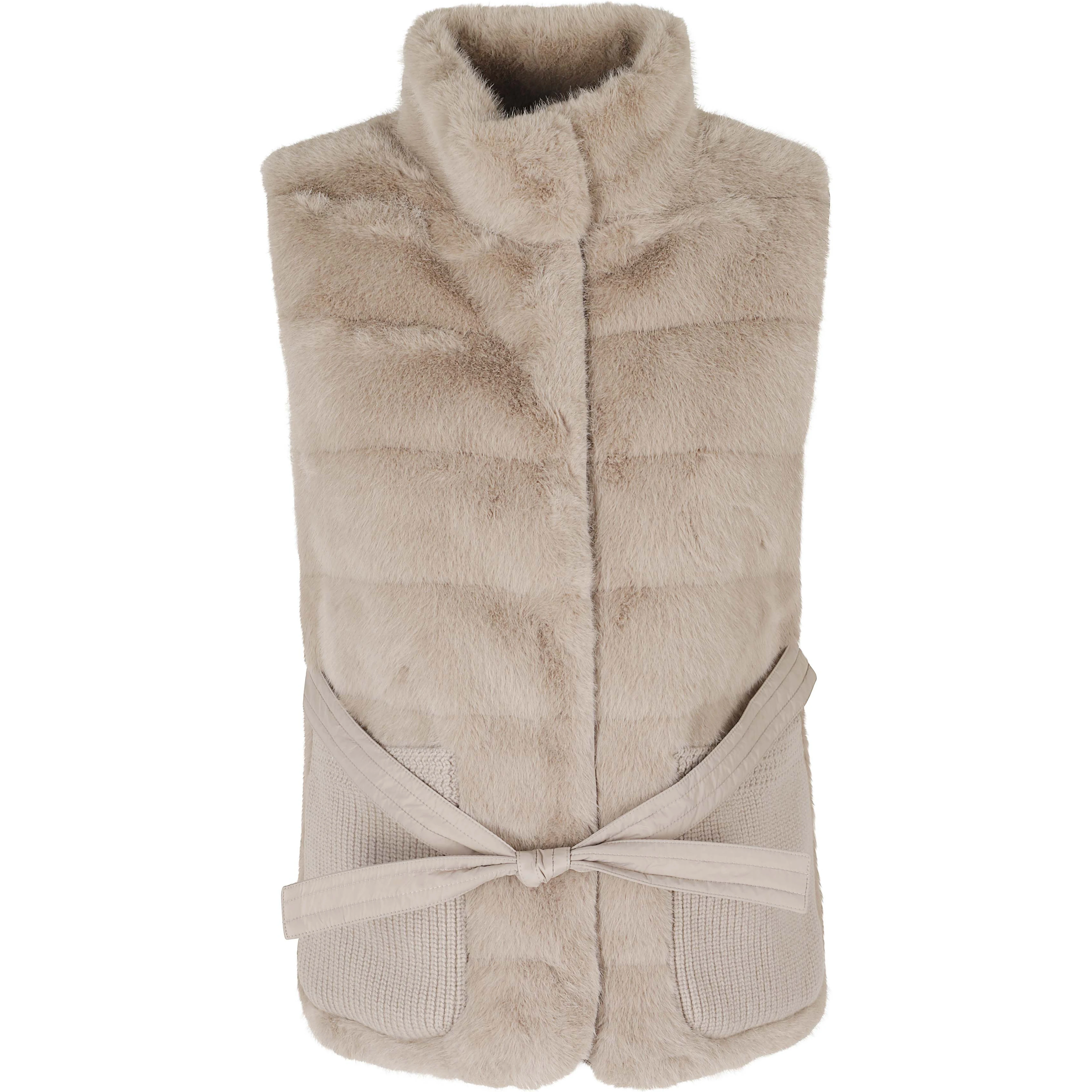 GILET TRAPUNTATO CON TASCHE A TOPPA