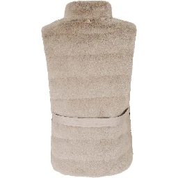 GILET TRAPUNTATO CON TASCHE A TOPPA