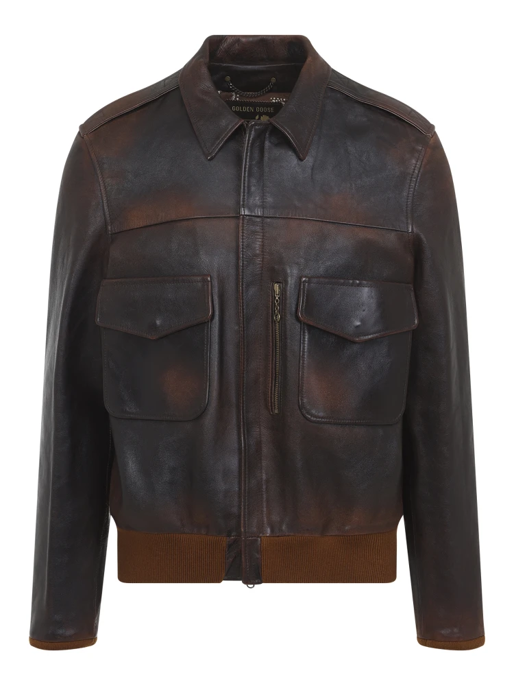Golden Goose Leather Bomber Jacket alternative