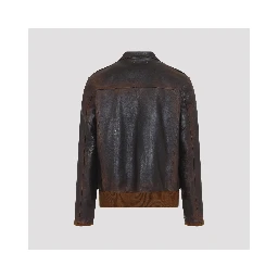 Golden Goose Leather Bomber Jacket