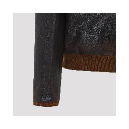 Golden Goose Leather Bomber Jacket