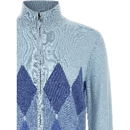 Blue Cashmere Cardigan