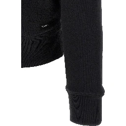 Black Cotton Sweatshirt