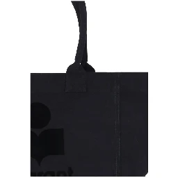 Black Cotton Shoulder Bag