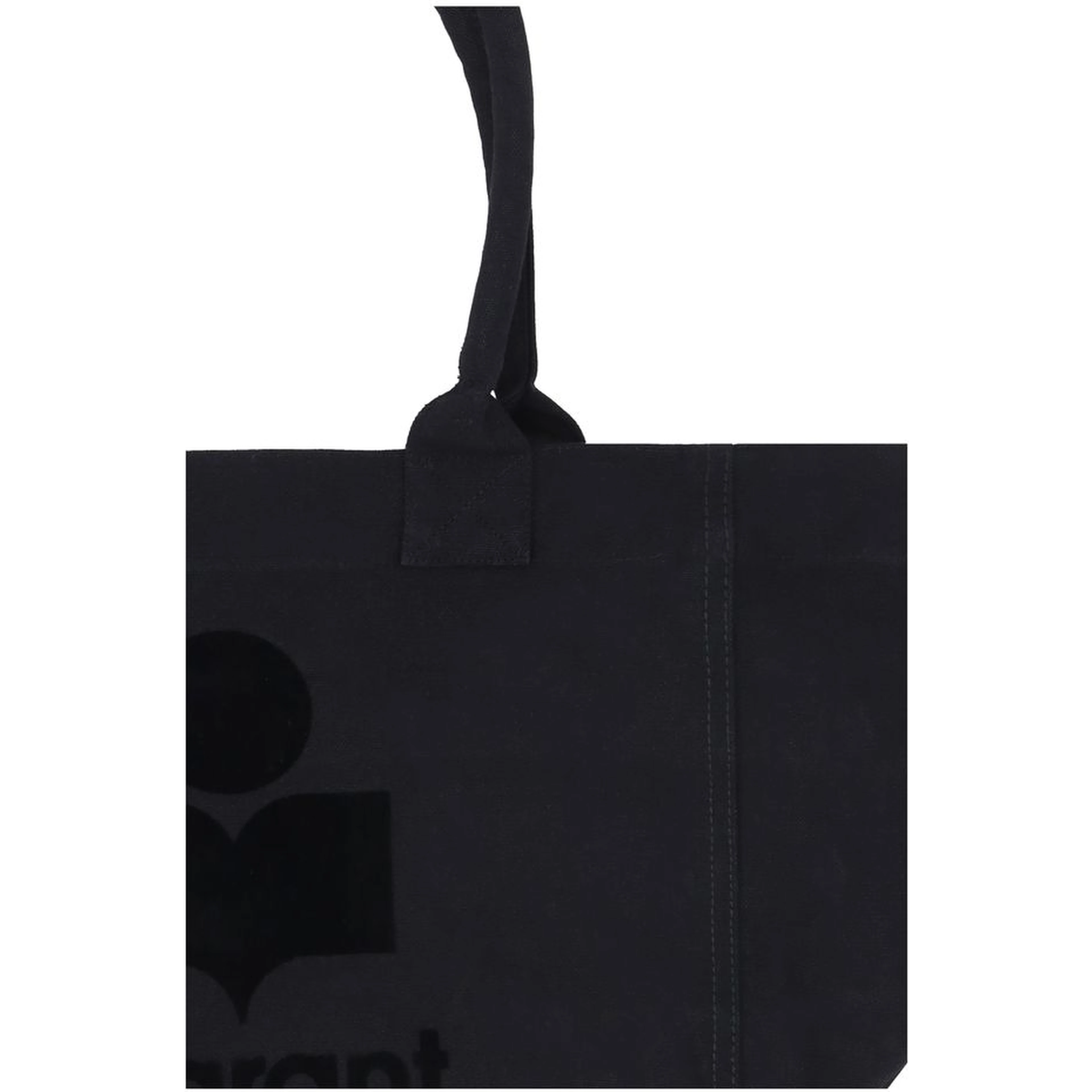 Black Cotton Shoulder Bag