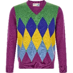 Purple Cashmere Cardigan