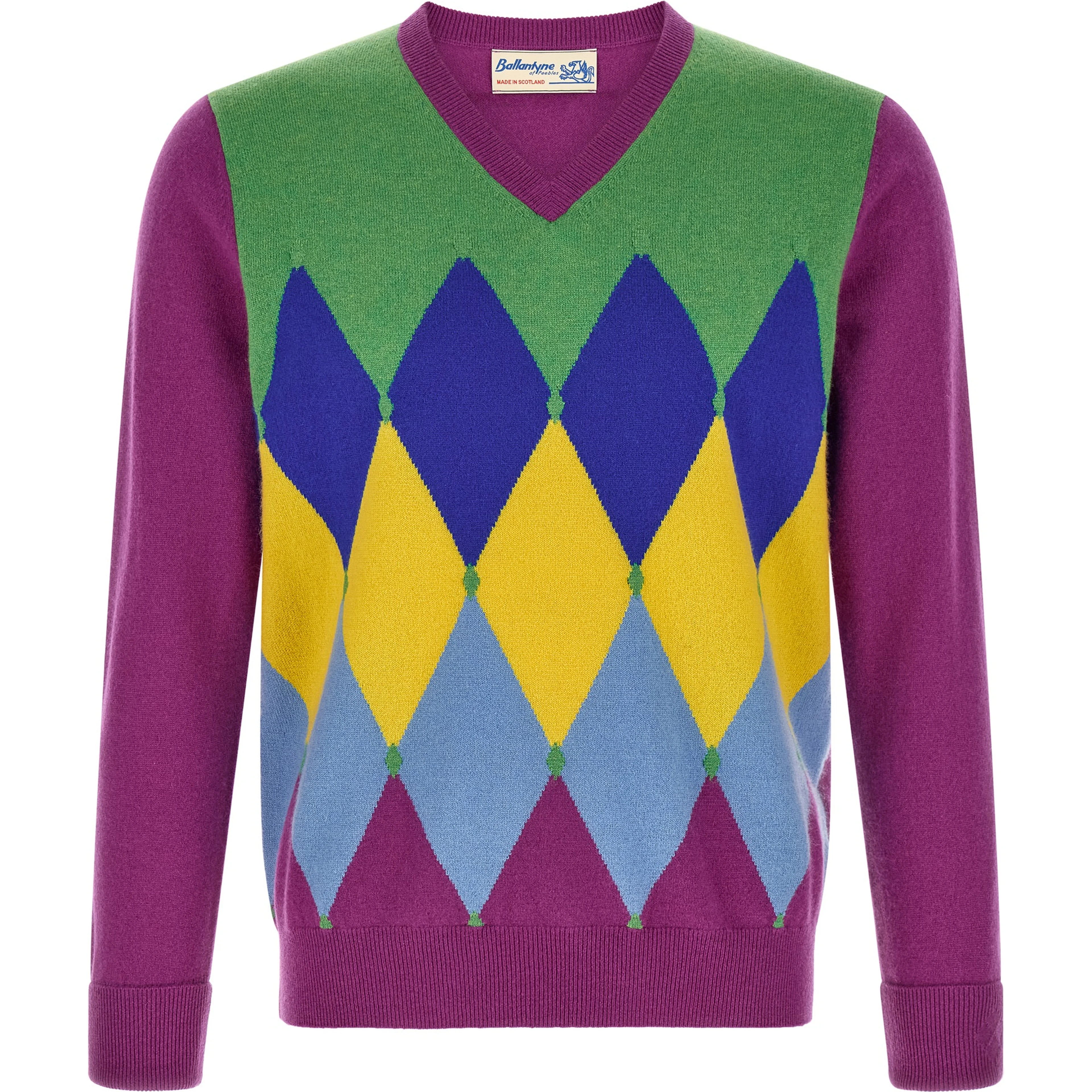 Purple Cashmere Cardigan