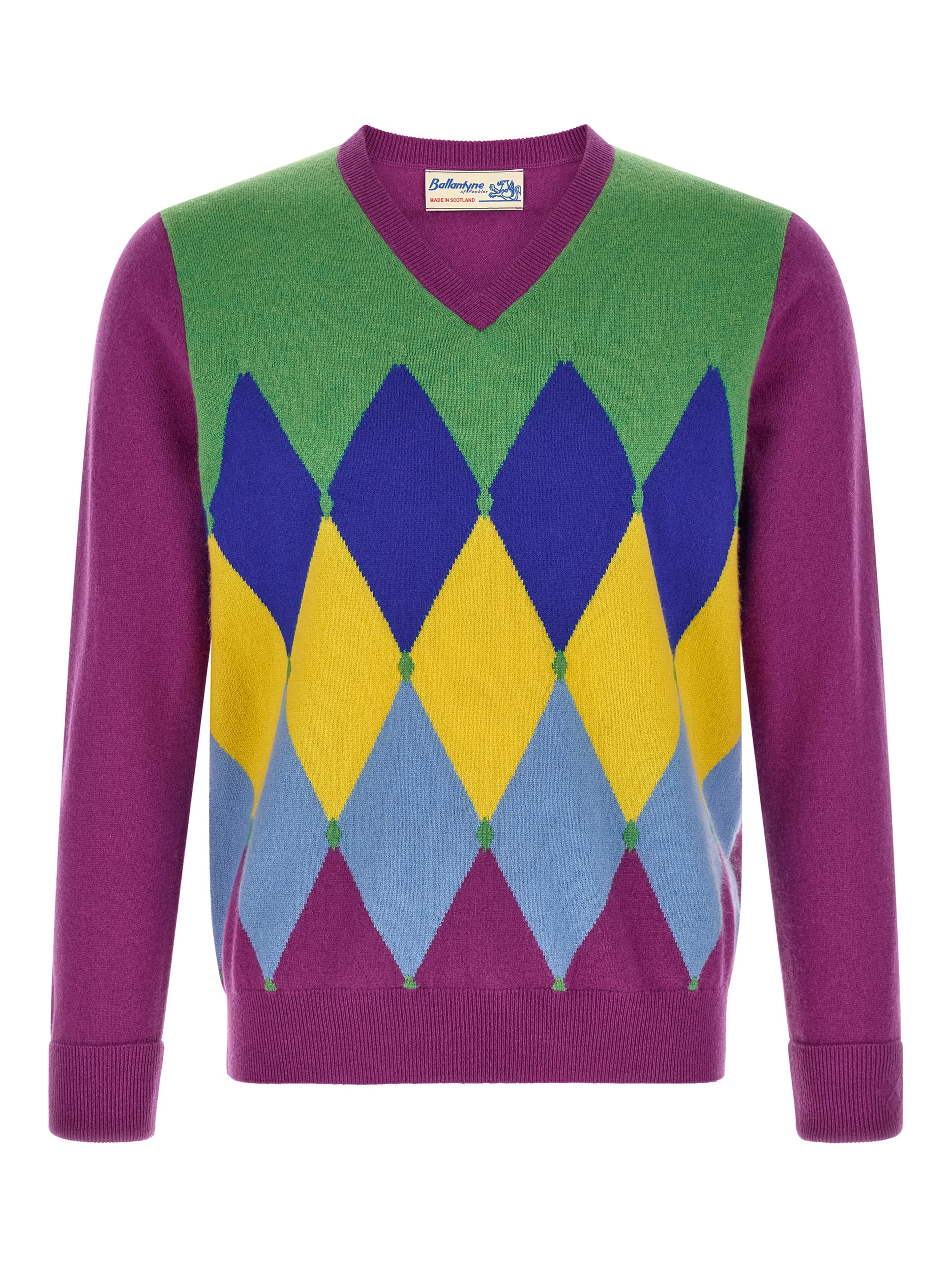 Purple Cashmere Cardigan