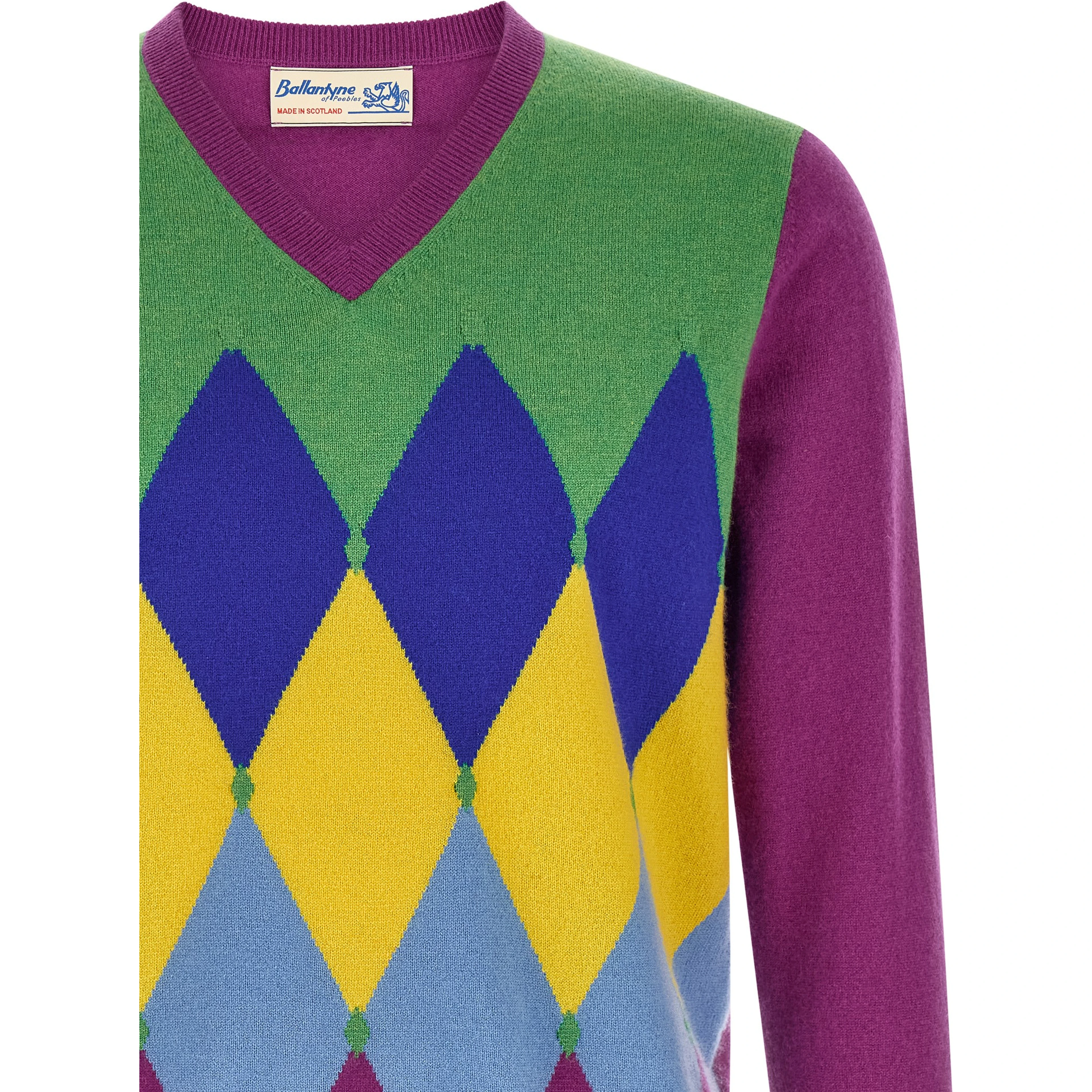 Purple Cashmere Cardigan
