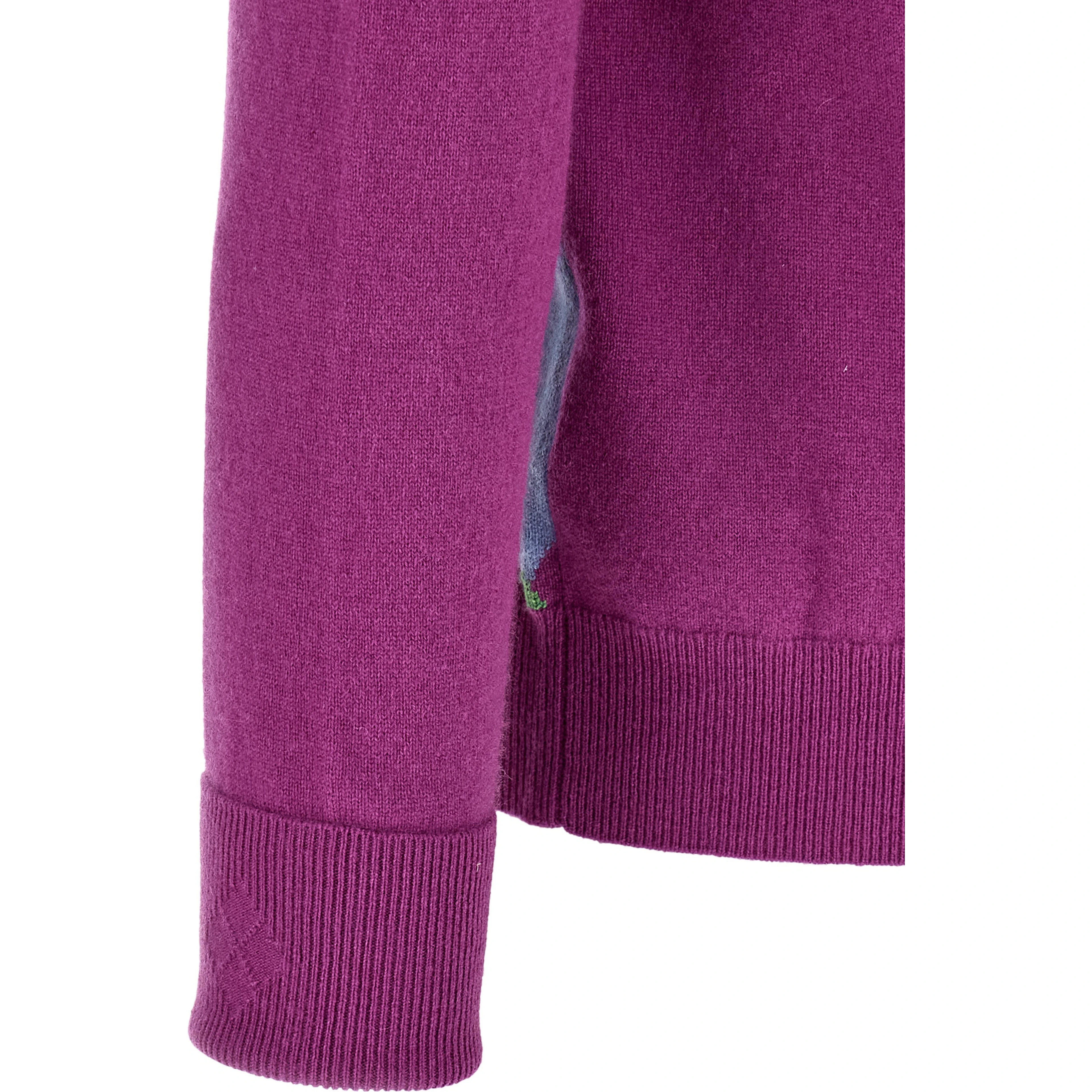 Purple Cashmere Cardigan