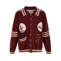 Bordeaux Cotton Cardigan