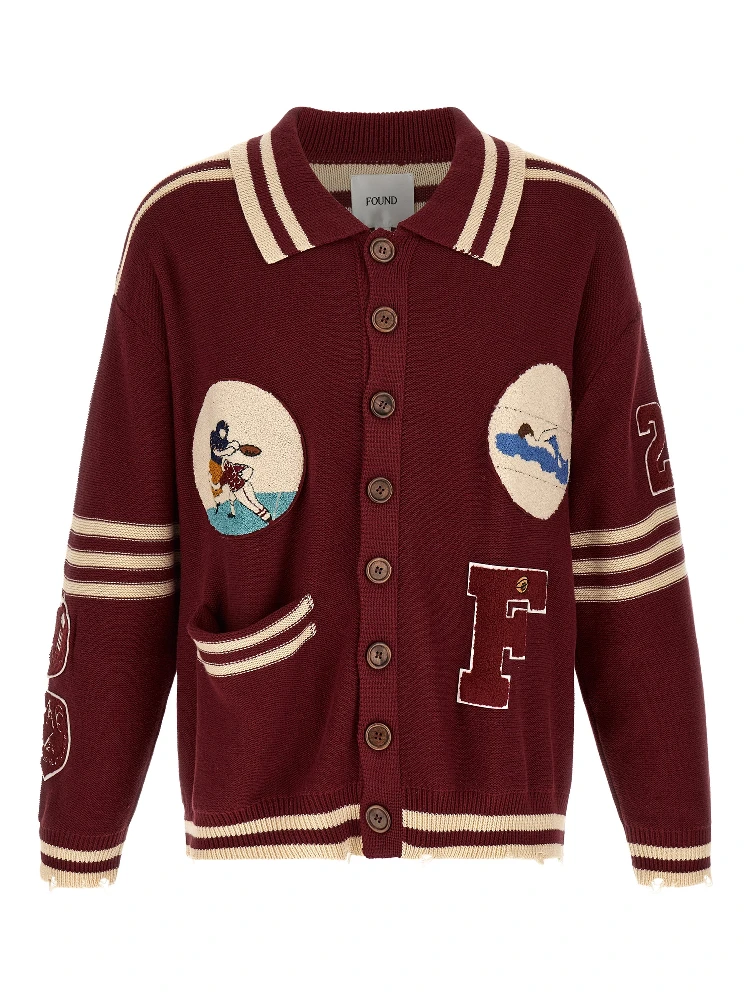 Bordeaux Cotton Cardigan