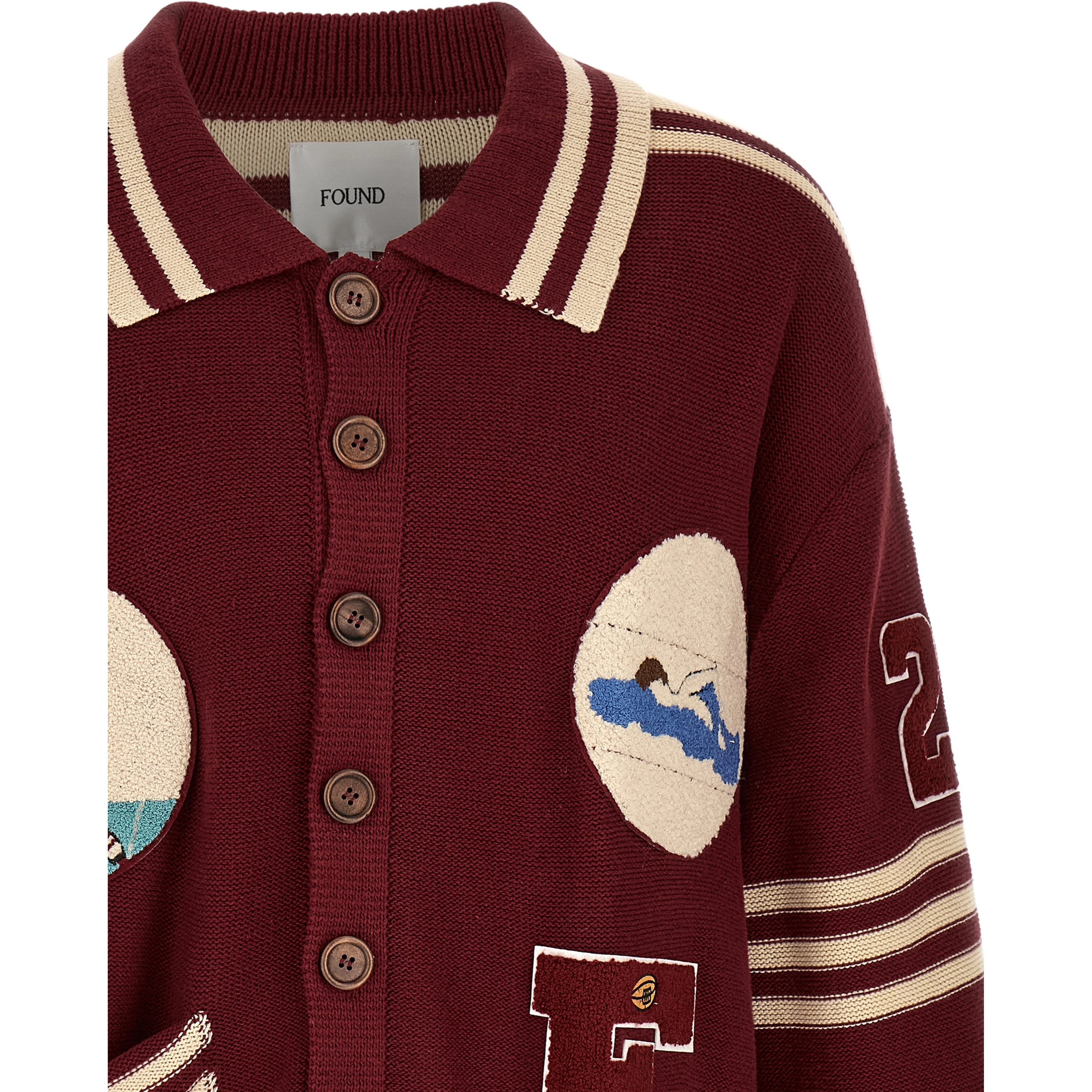 Bordeaux Cotton Cardigan