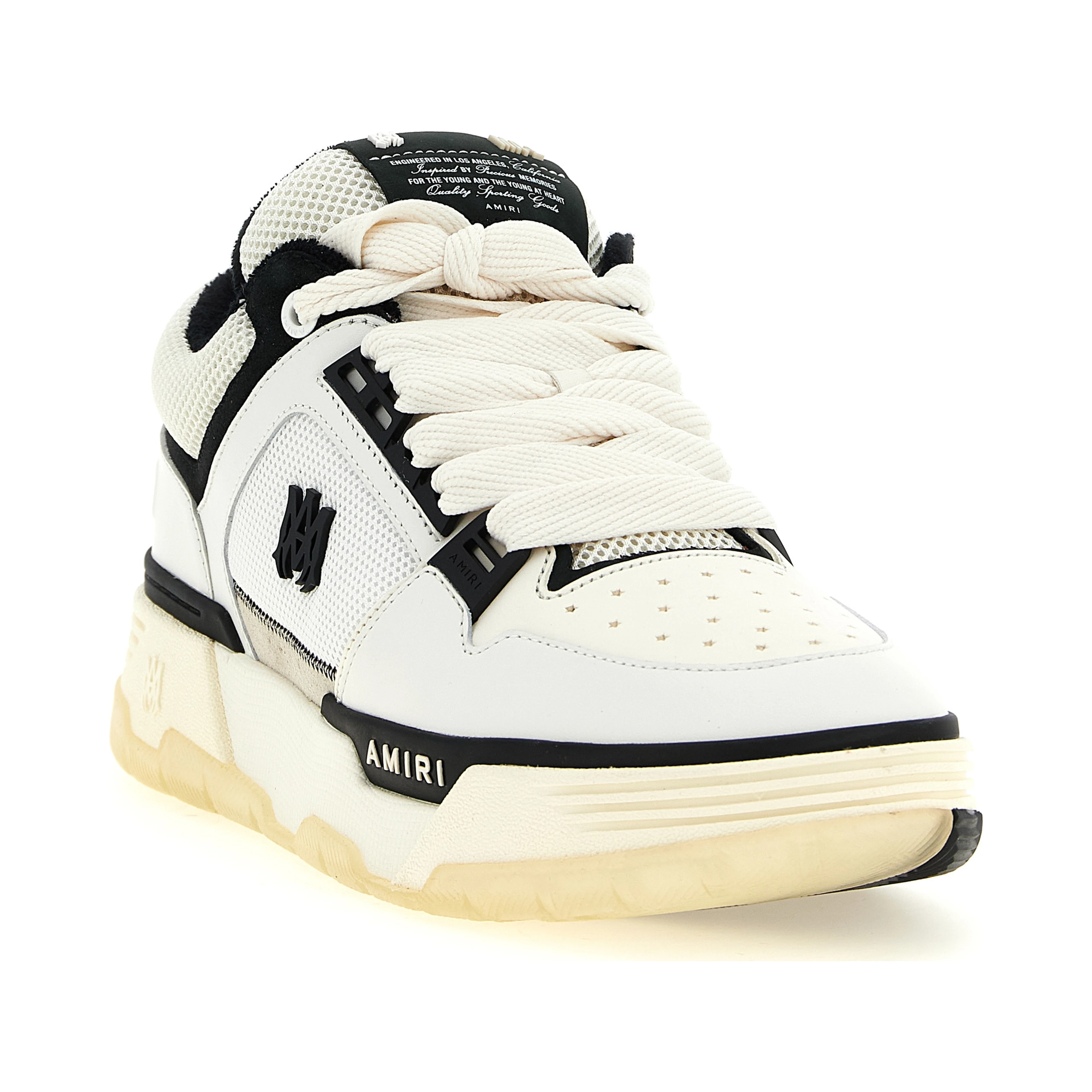 Bicolor Calfskin Athletic Sneakers