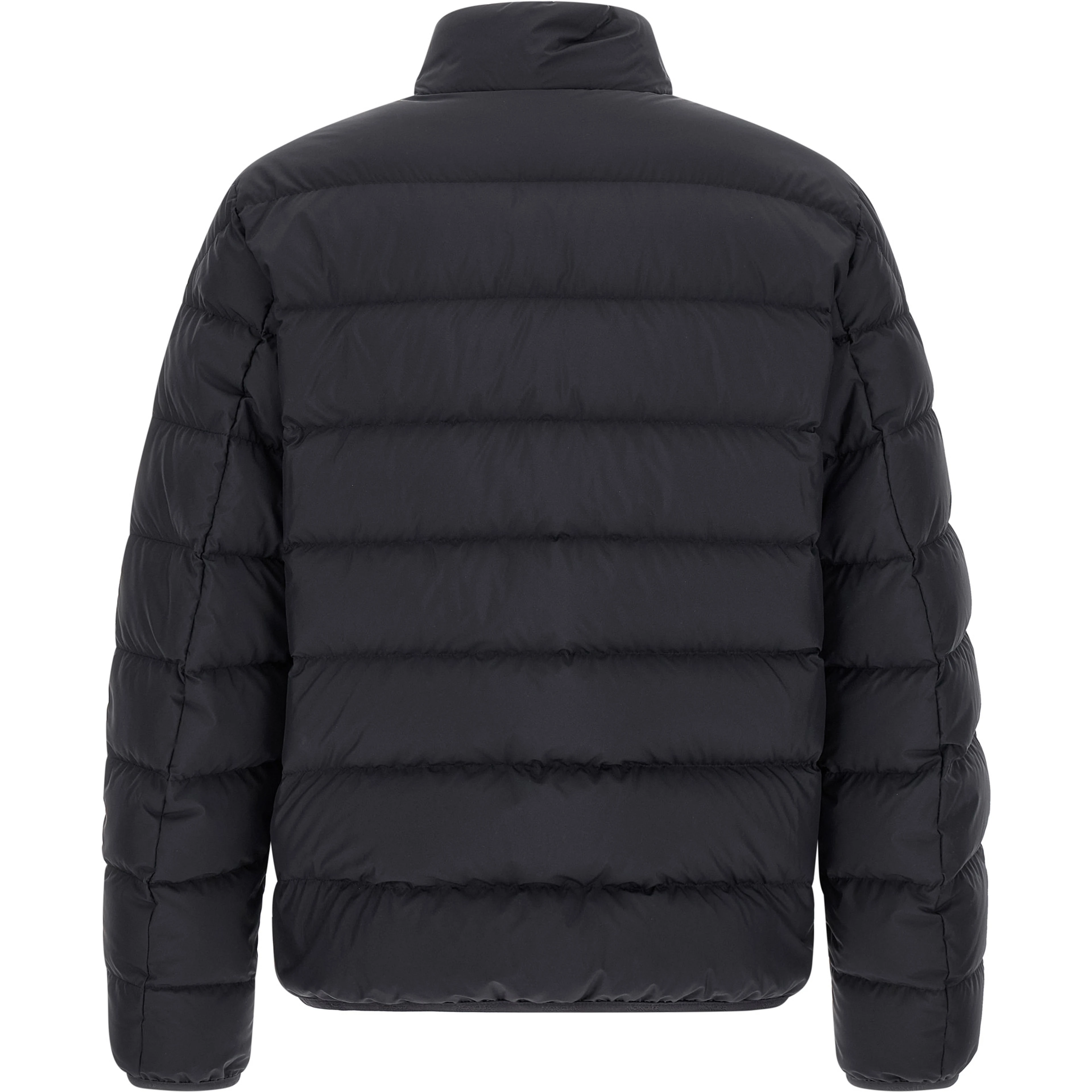 Blue Polyester Full-Length Jacket