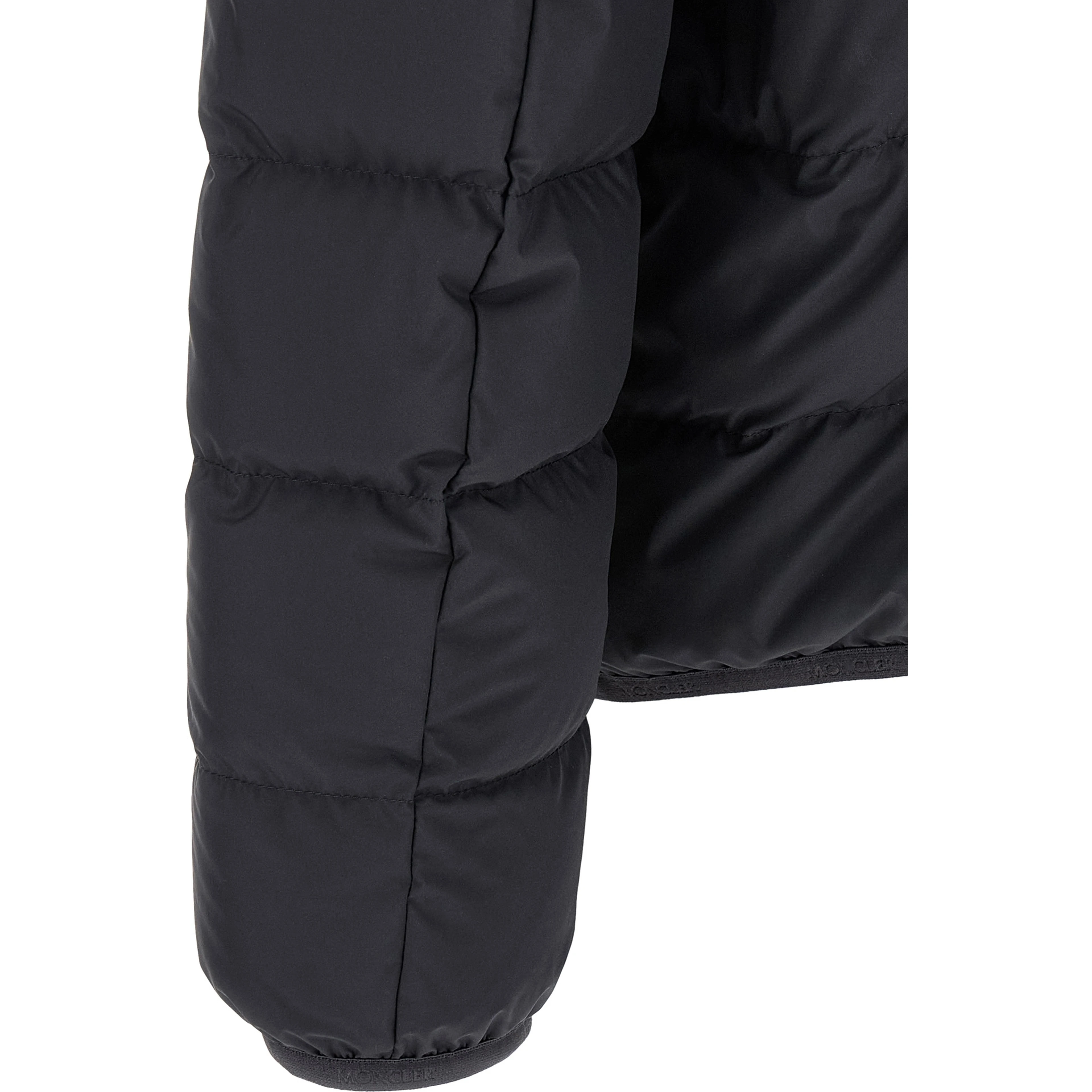 Blue Polyester Full-Length Jacket