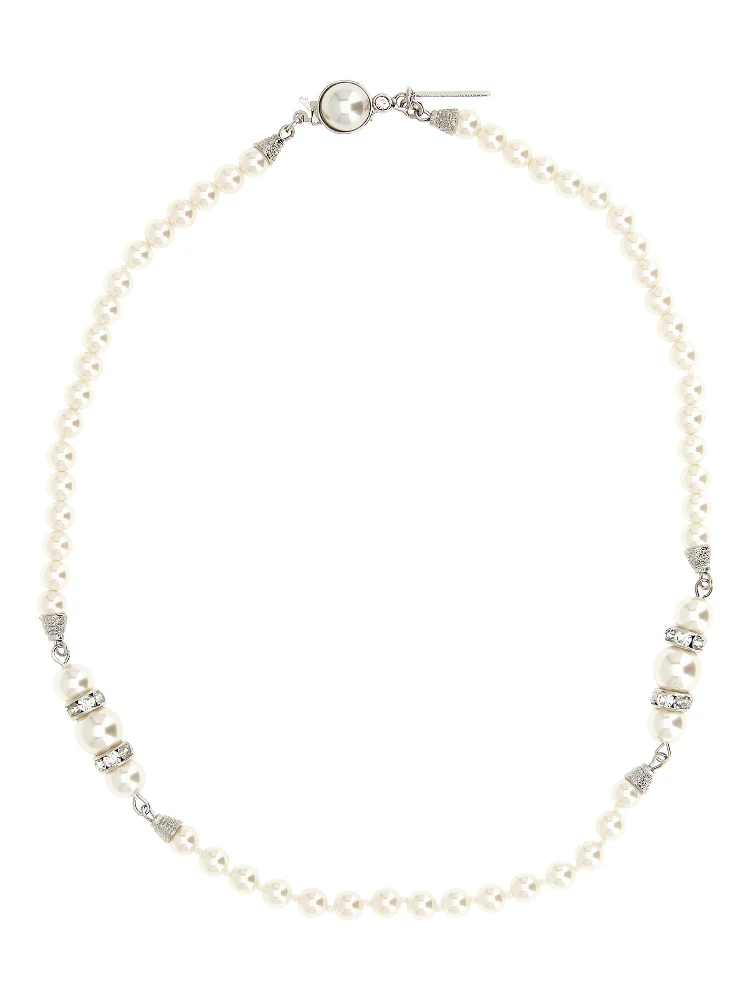 White Glass Necklace