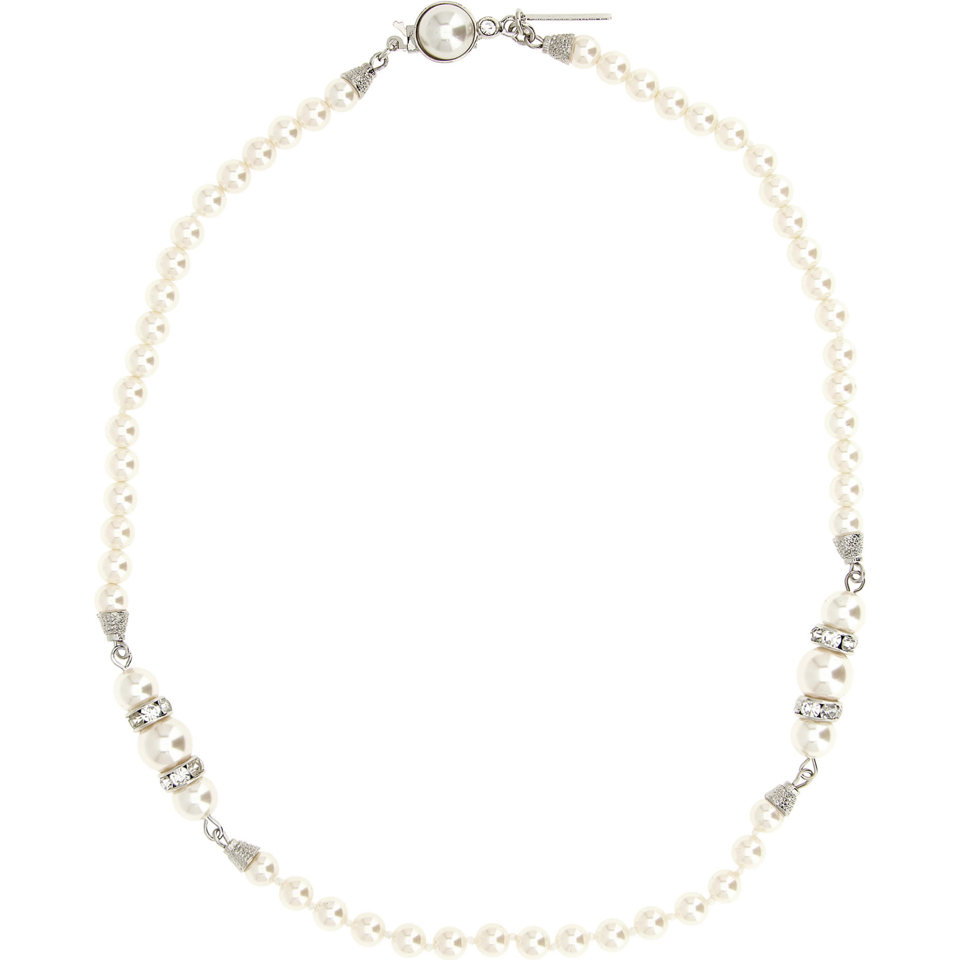 White Glass Necklace