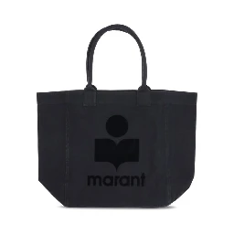 Black Cotton Shoulder Bag