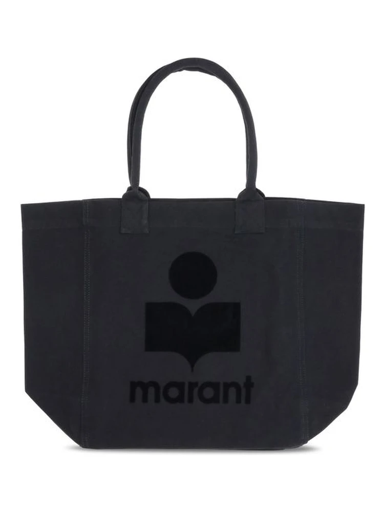 Black Cotton Shoulder Bag