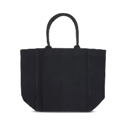 Black Cotton Shoulder Bag