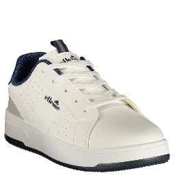 White Polyurethane Men's Sneaker