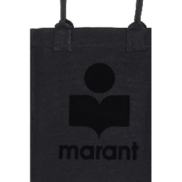 Black Cotton Shoulder Bag