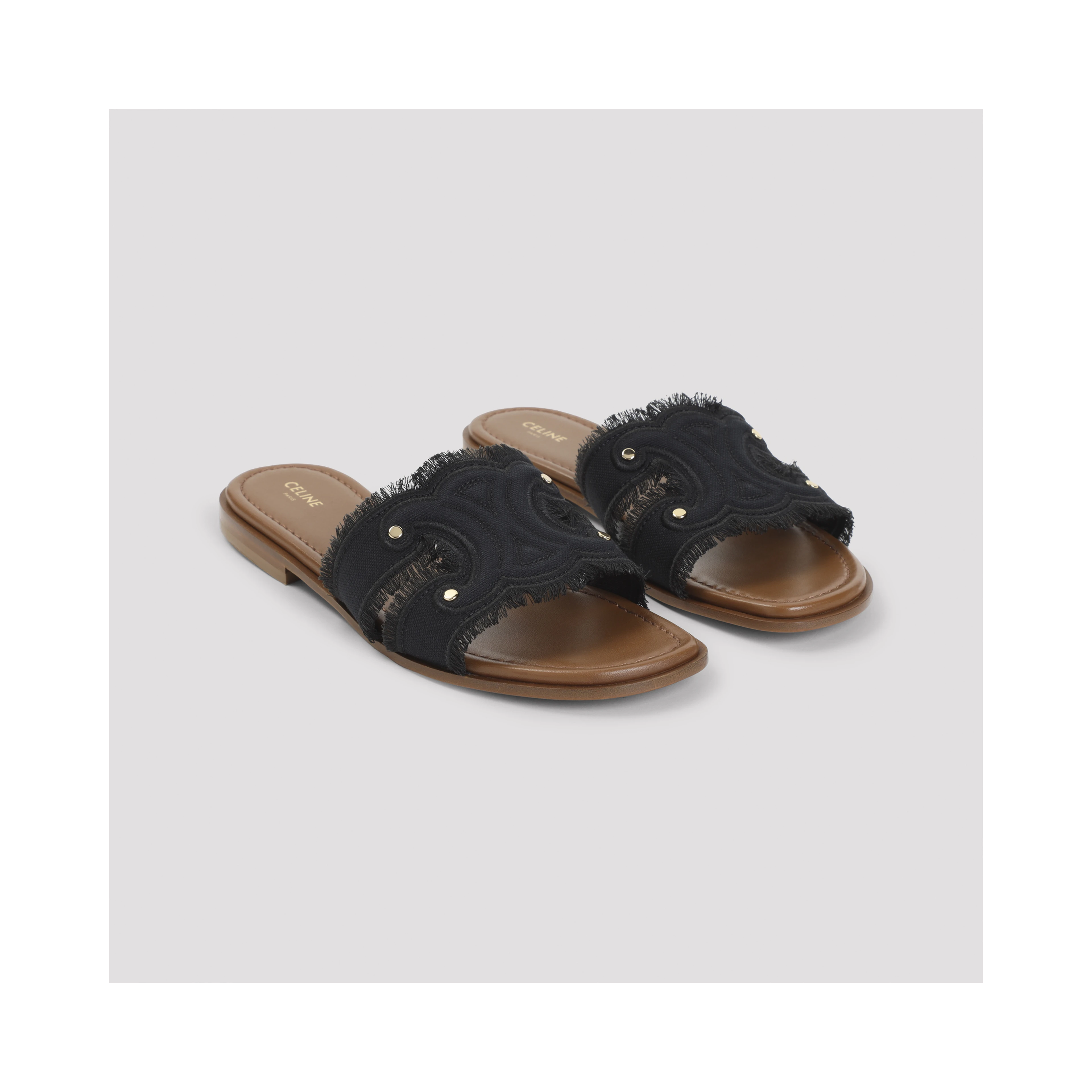 FRINGED TRIOMPHE MULE 15