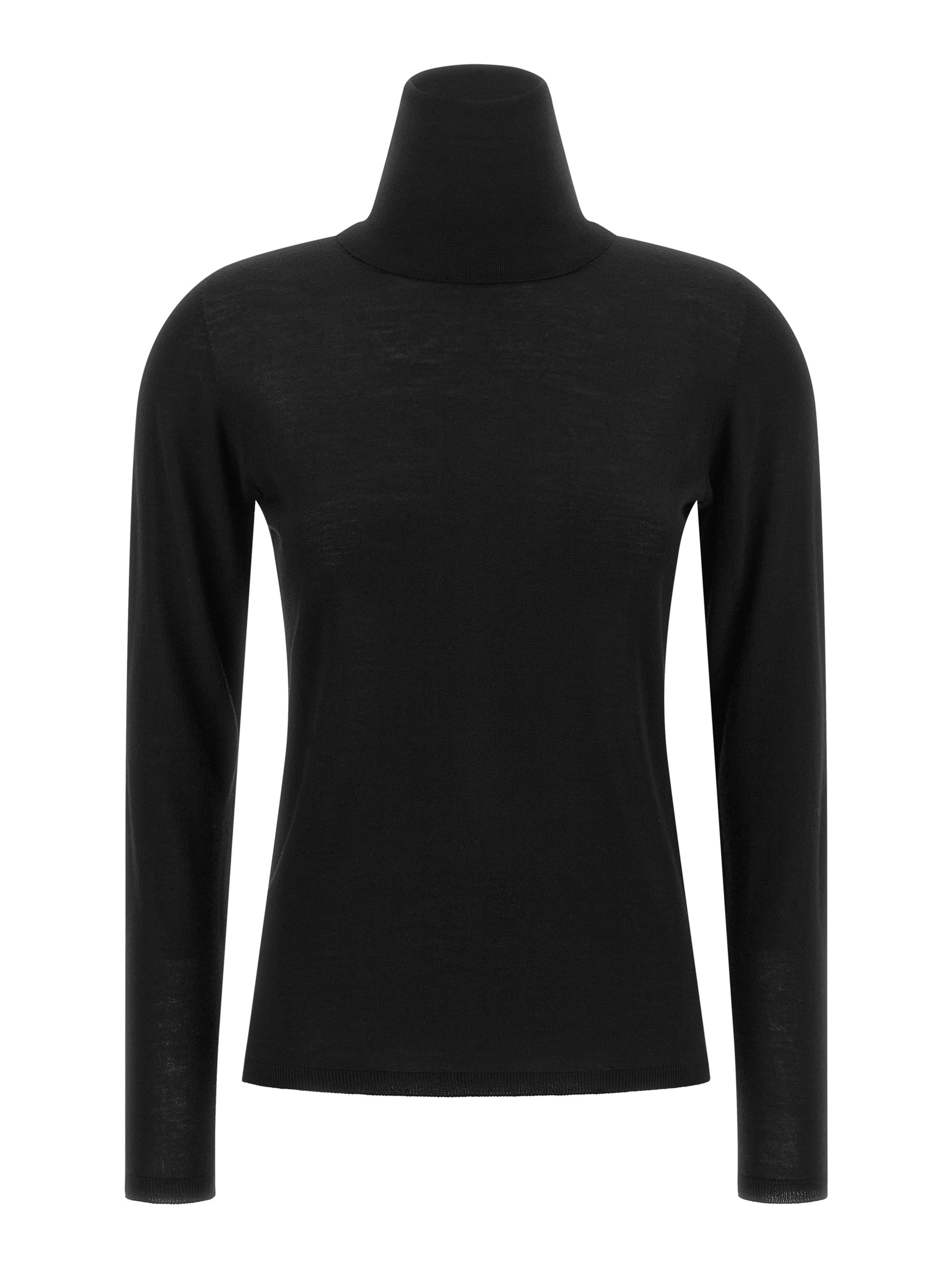 Black Virgin Wool Cardigan
