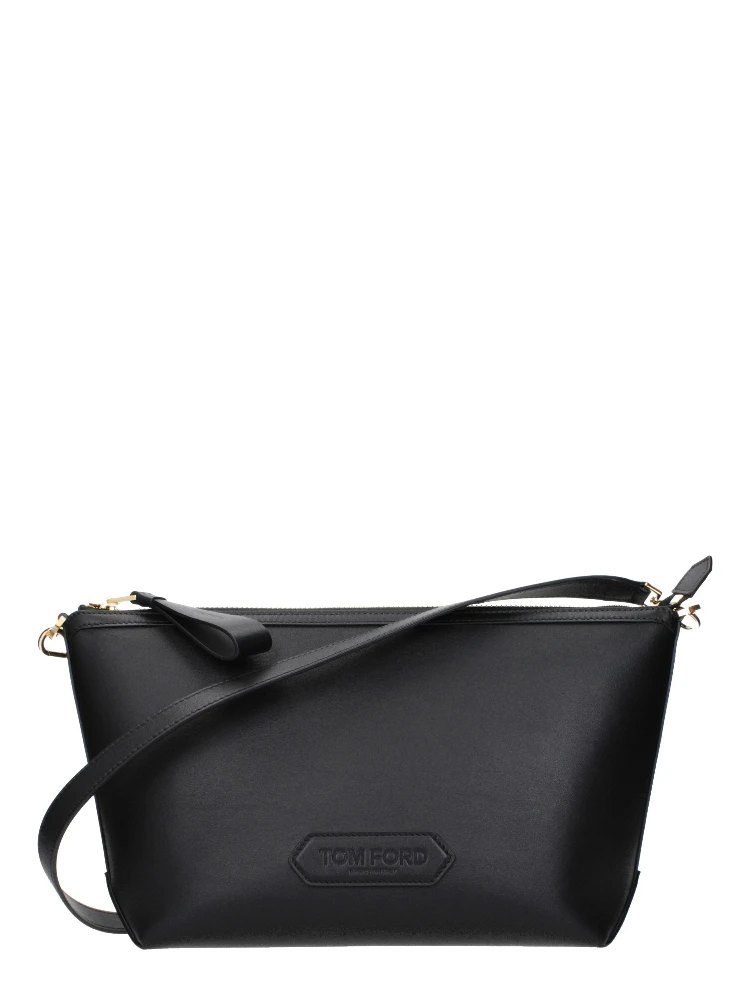 Black Leather Crossbody Bag