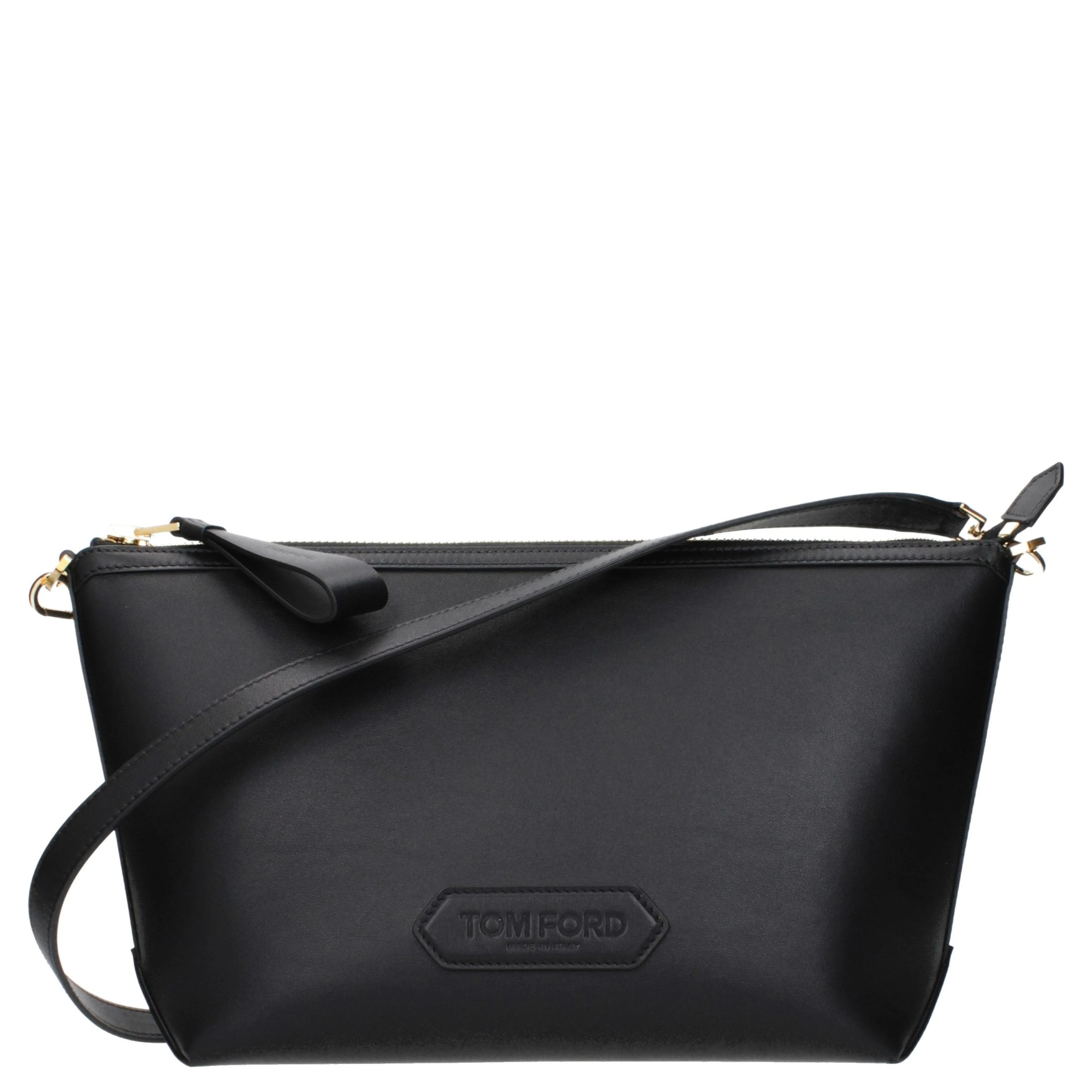 Black Leather Crossbody Bag