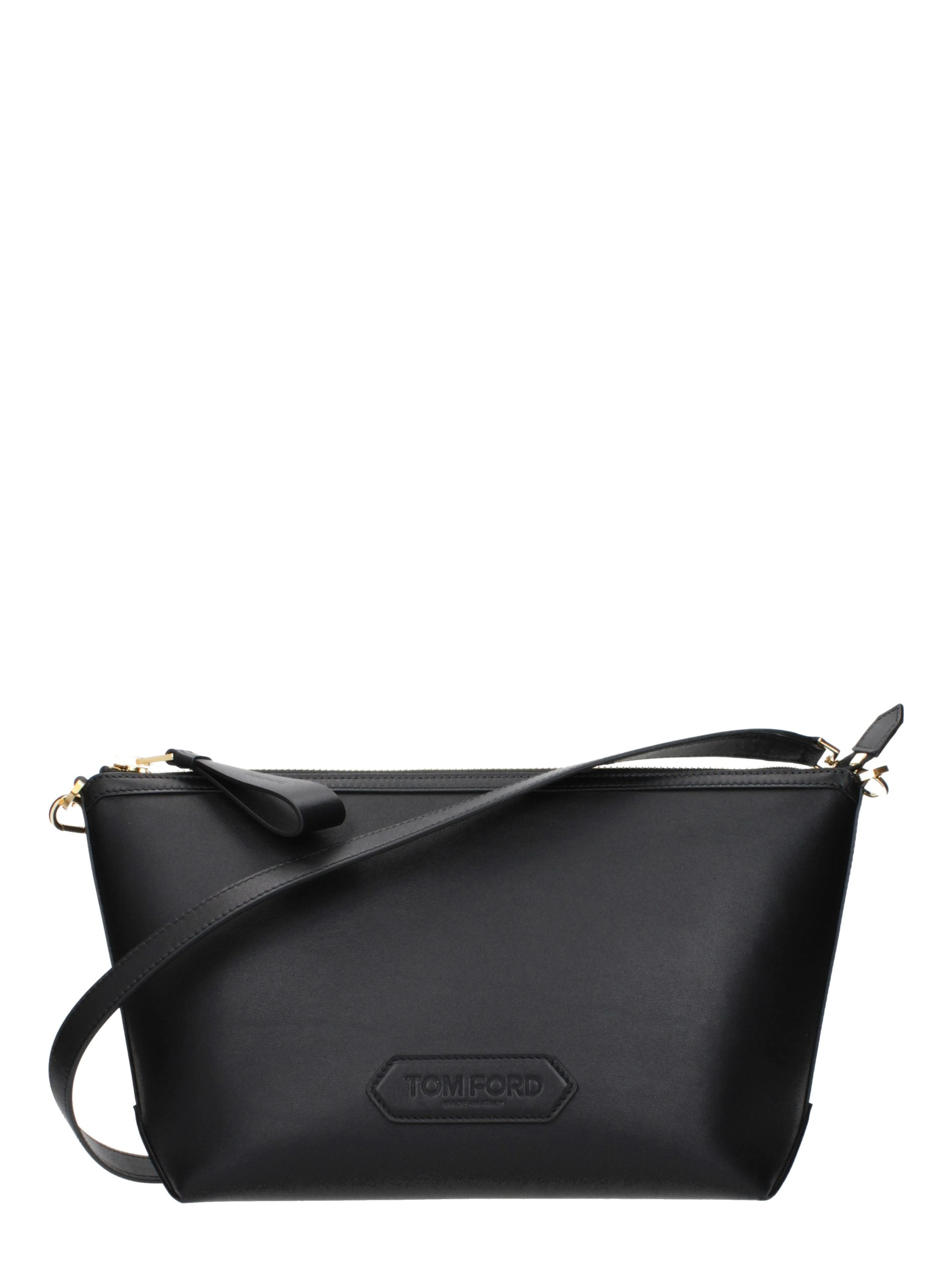 Black Leather Crossbody Bag
