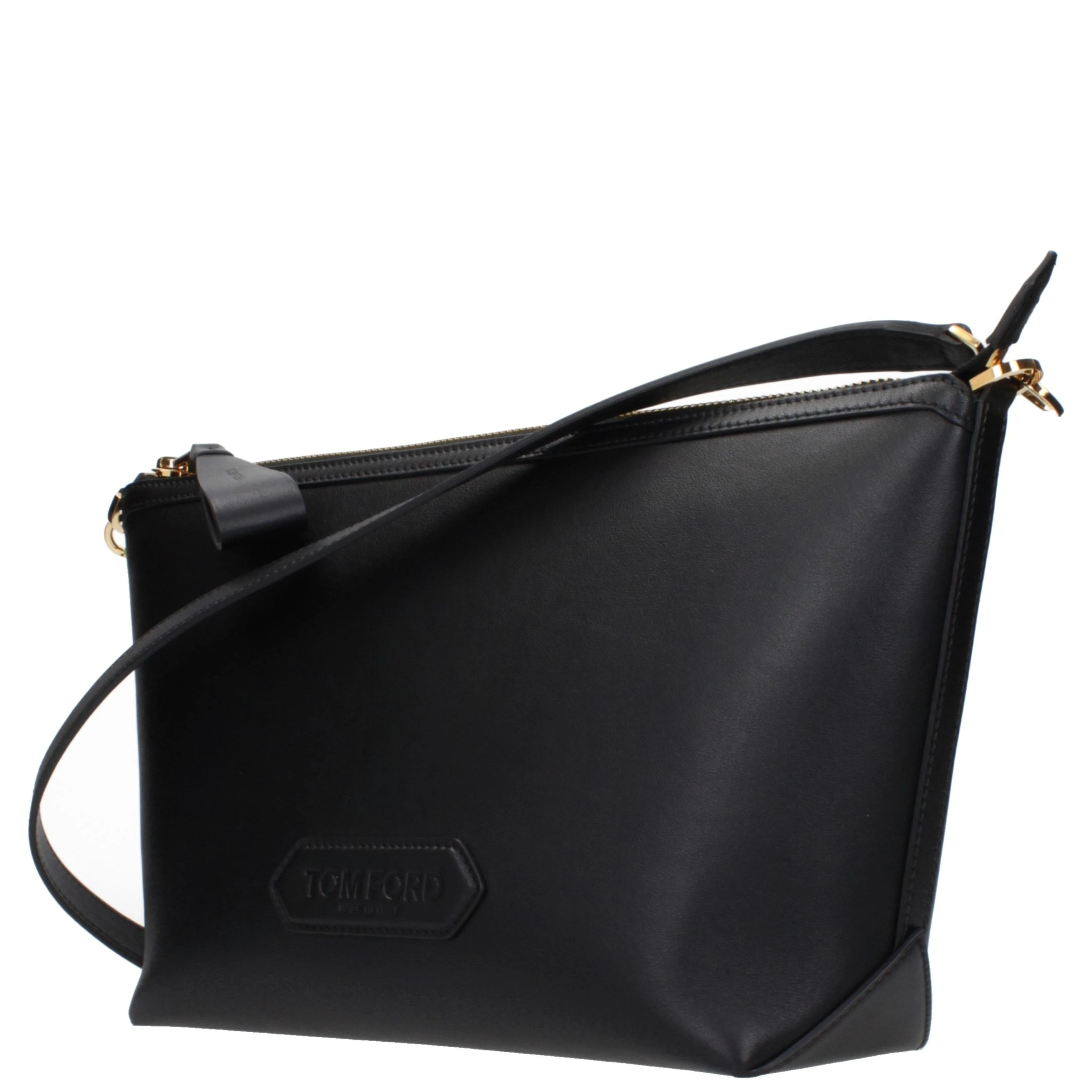 Black Leather Crossbody Bag