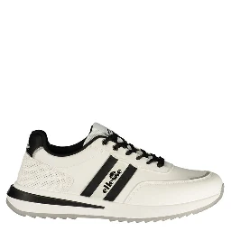 White Polyurethane Men's Sneaker