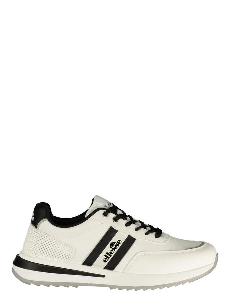 White Polyurethane Men's Sneaker