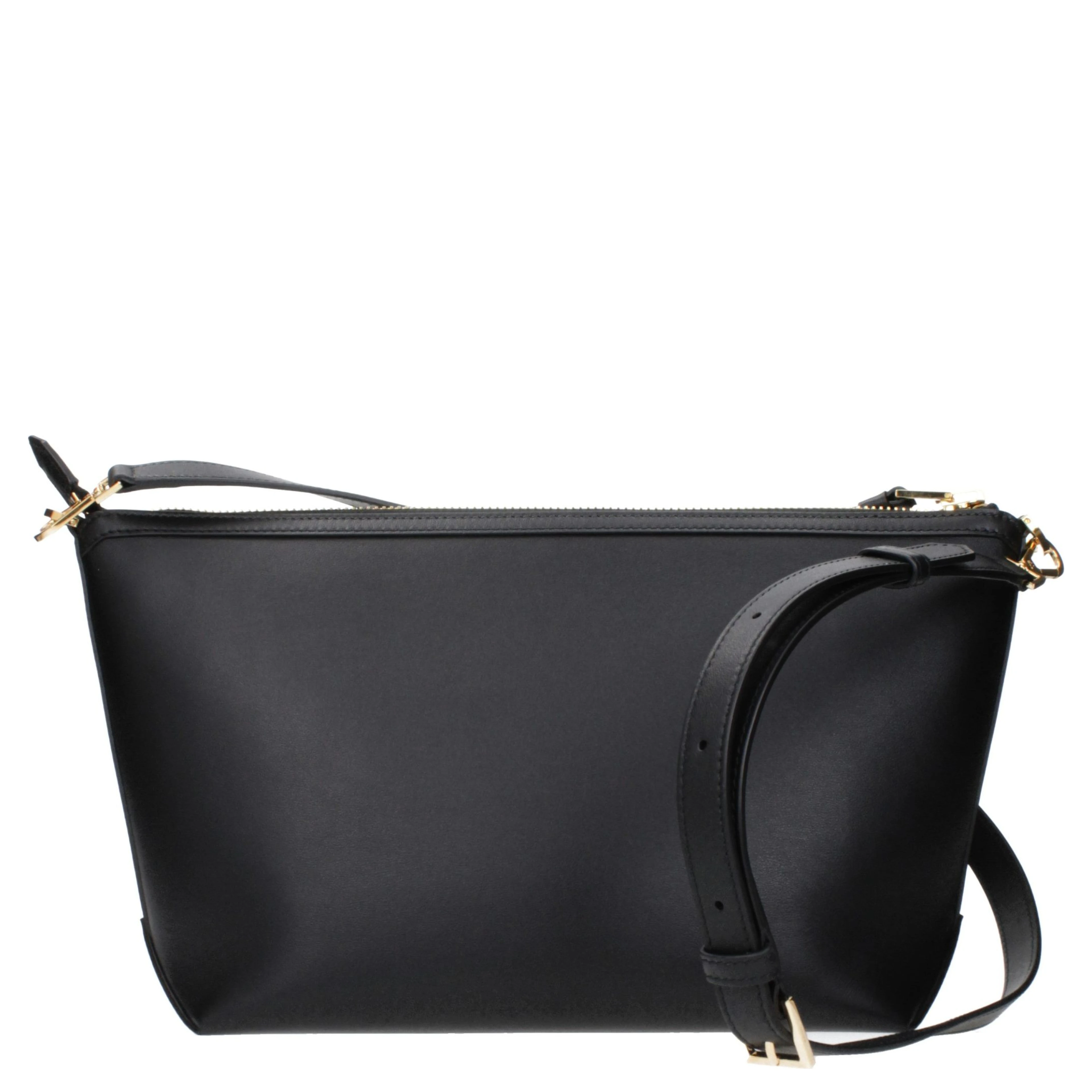 Black Leather Crossbody Bag
