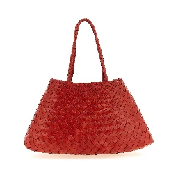 Red Calfskin Shoulder Bag