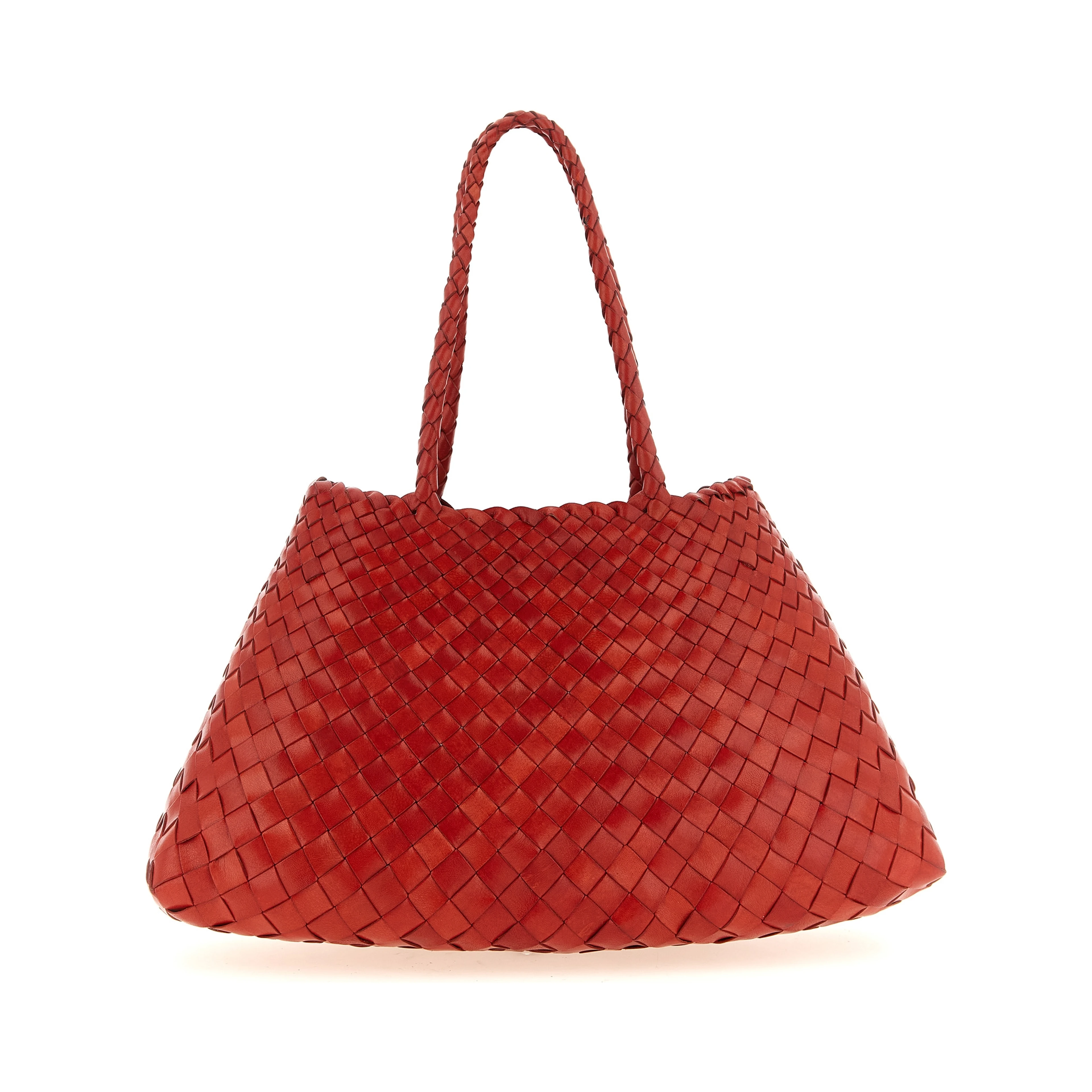Red Calfskin Shoulder Bag