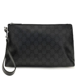 Black Fabric Shoulder Bag