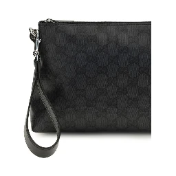 Black Fabric Shoulder Bag