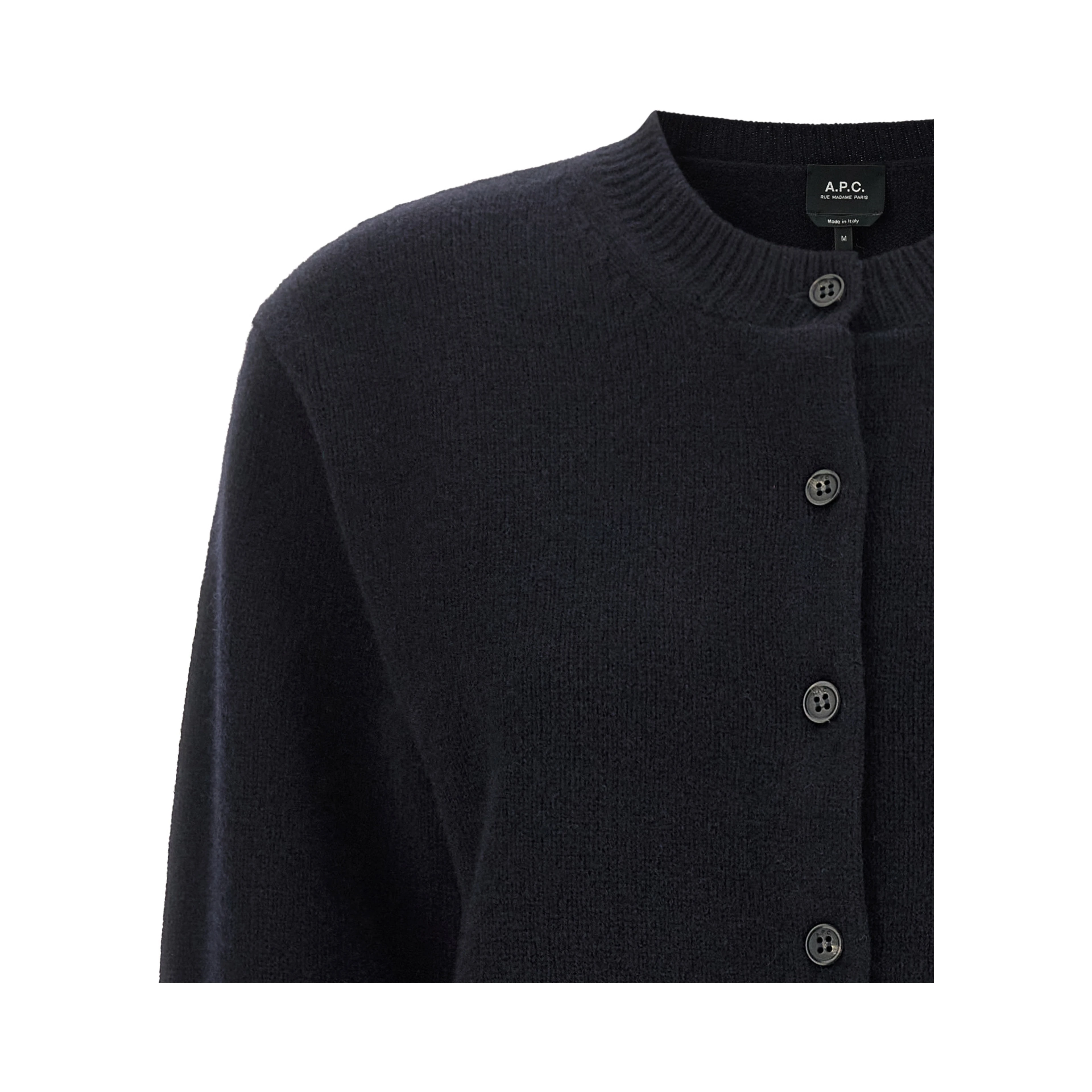 Blue Wool Cardigan