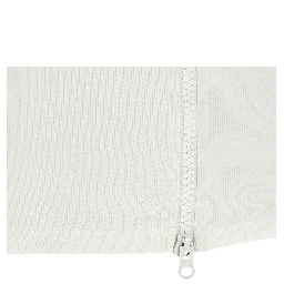 White Cotton Sleeveles T-Shirt