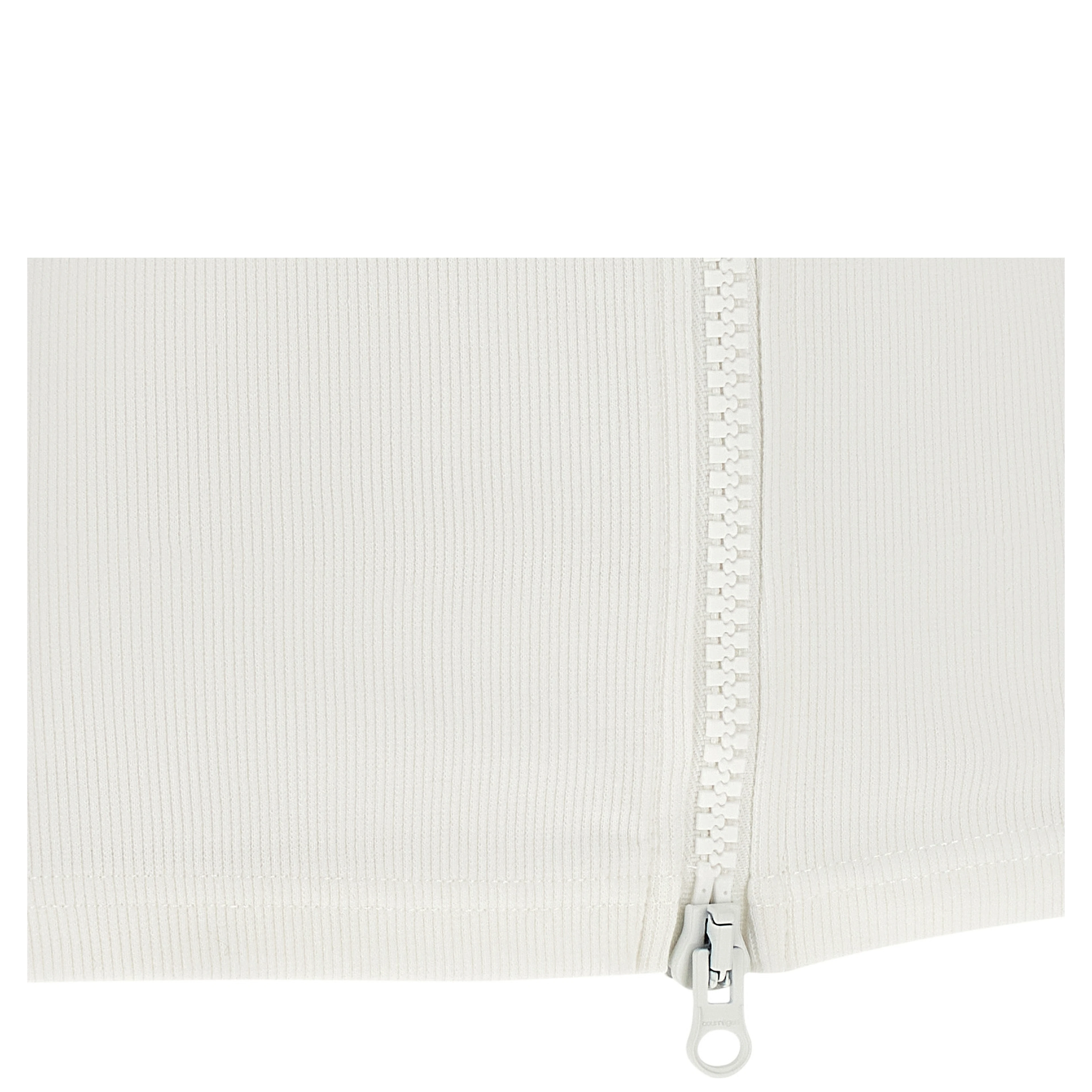 White Cotton Sleeveles T-Shirt