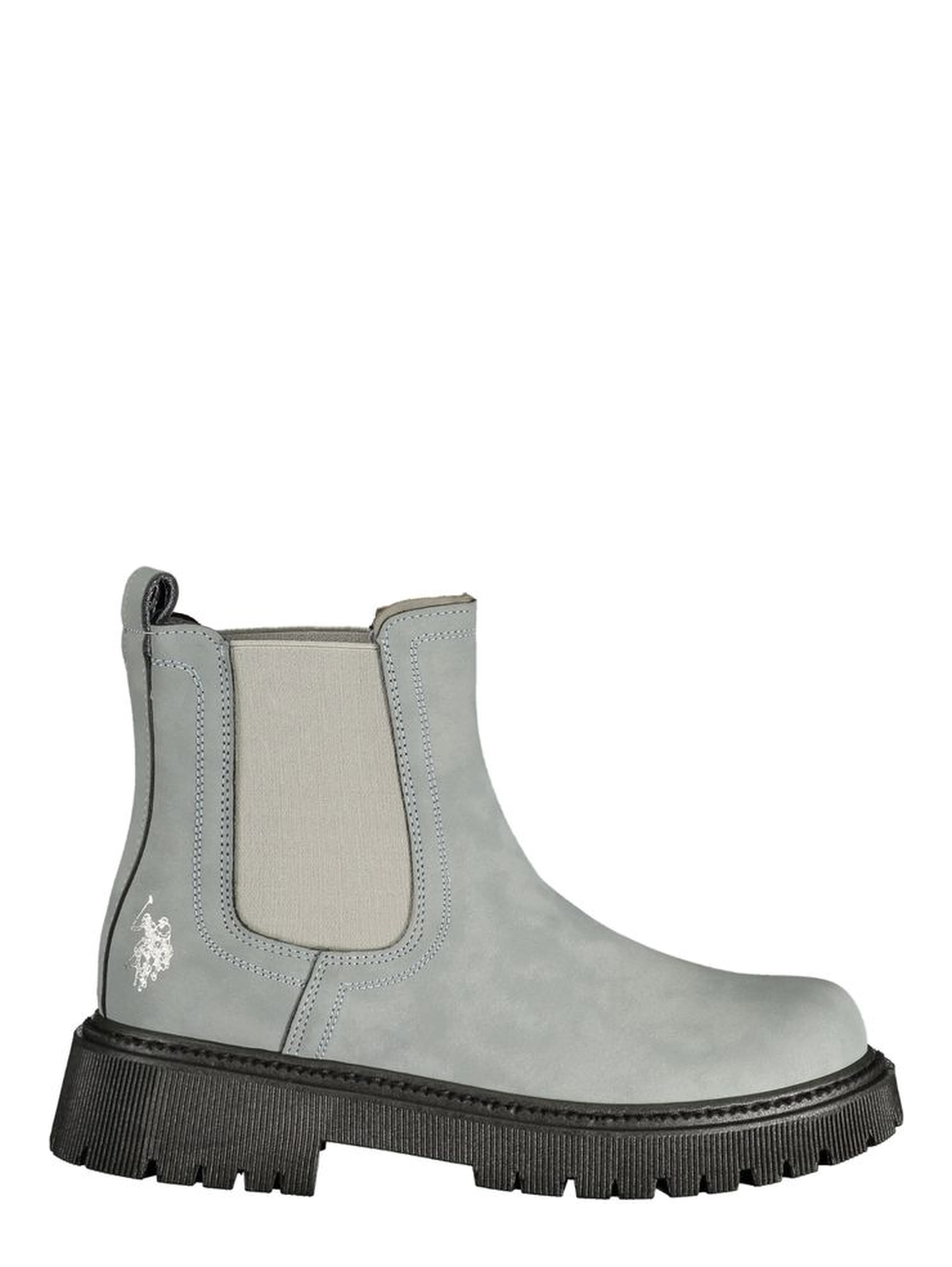 "Grey Polyurethane Women's Boot"