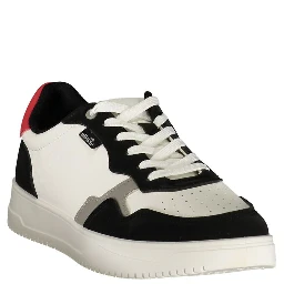 White Polyurethane Men's Sneaker
