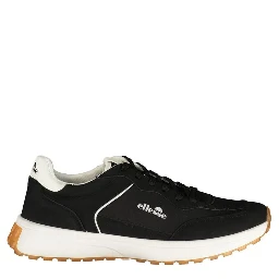 Black Polyester Men's Sneaker