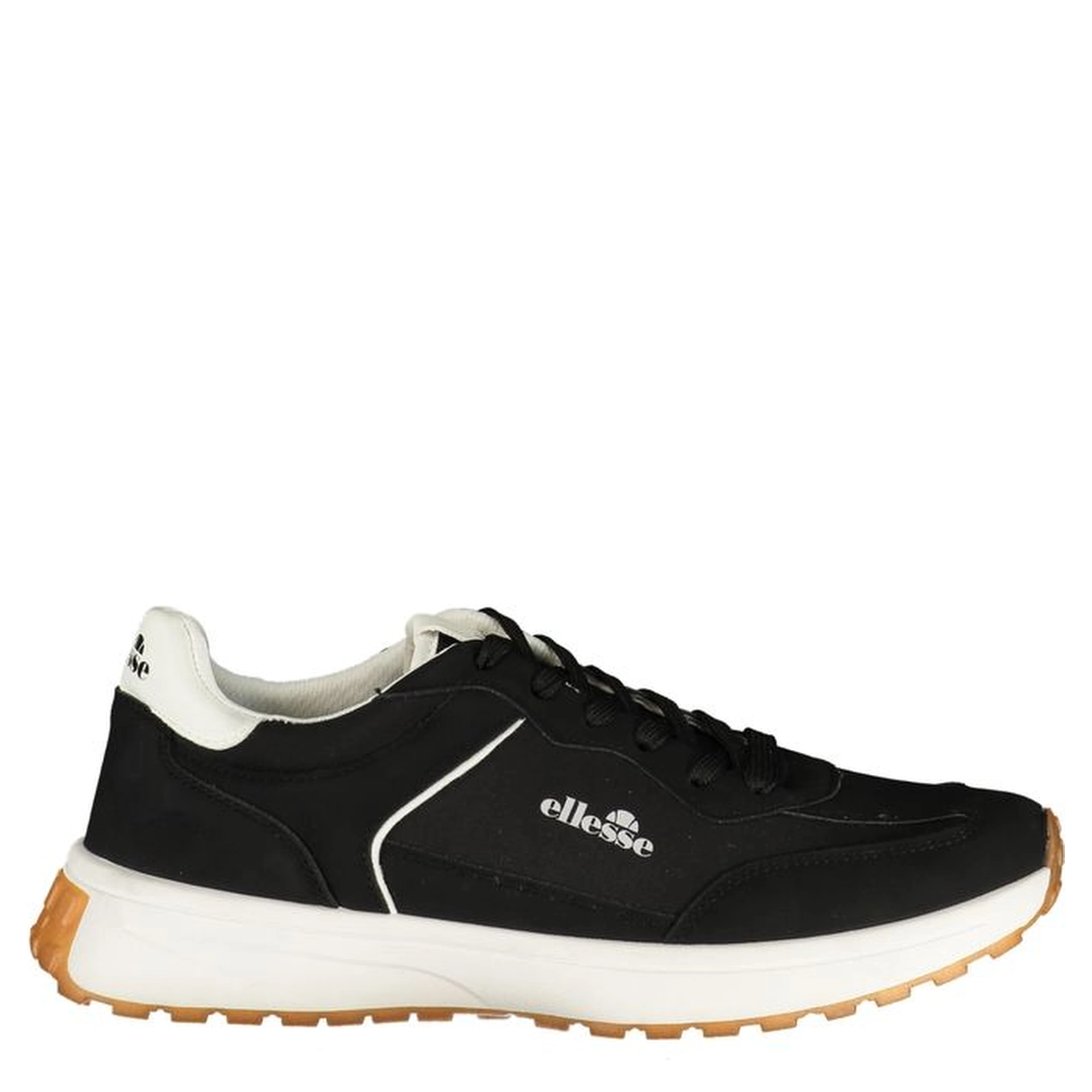 Black Polyester Men's Sneaker