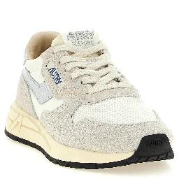 White Cowhide Athletic Sneakers
