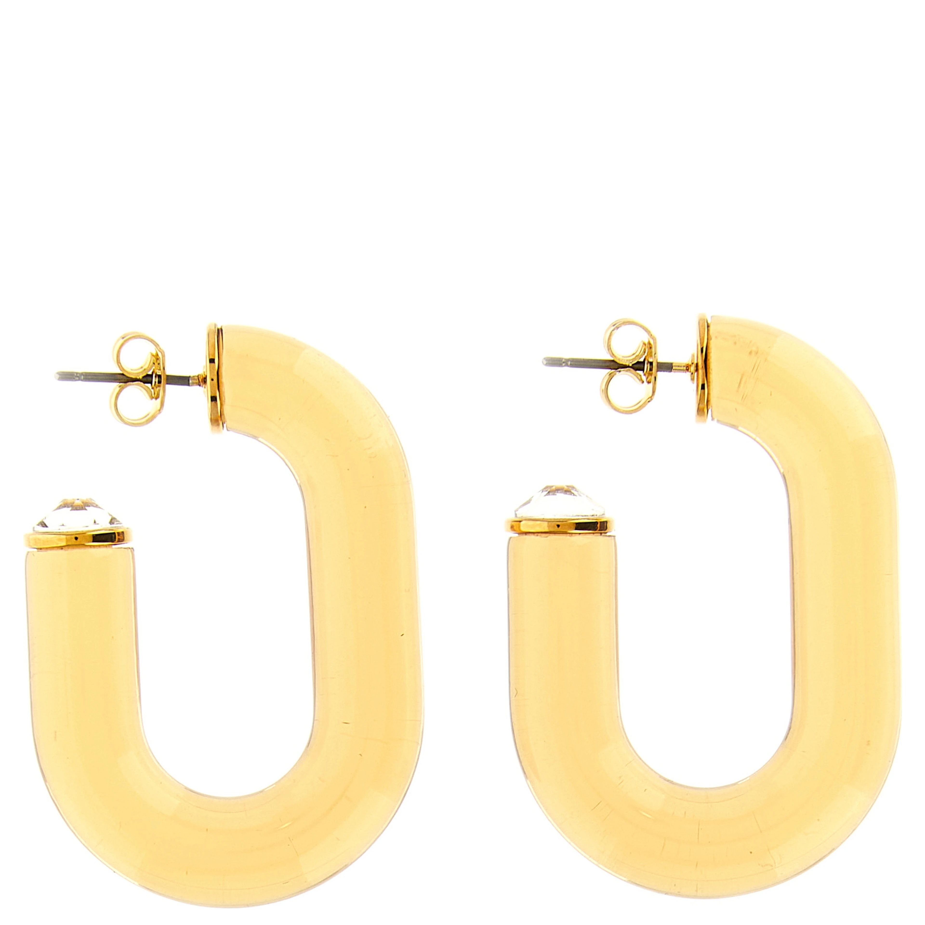 Gold Brass Earrings