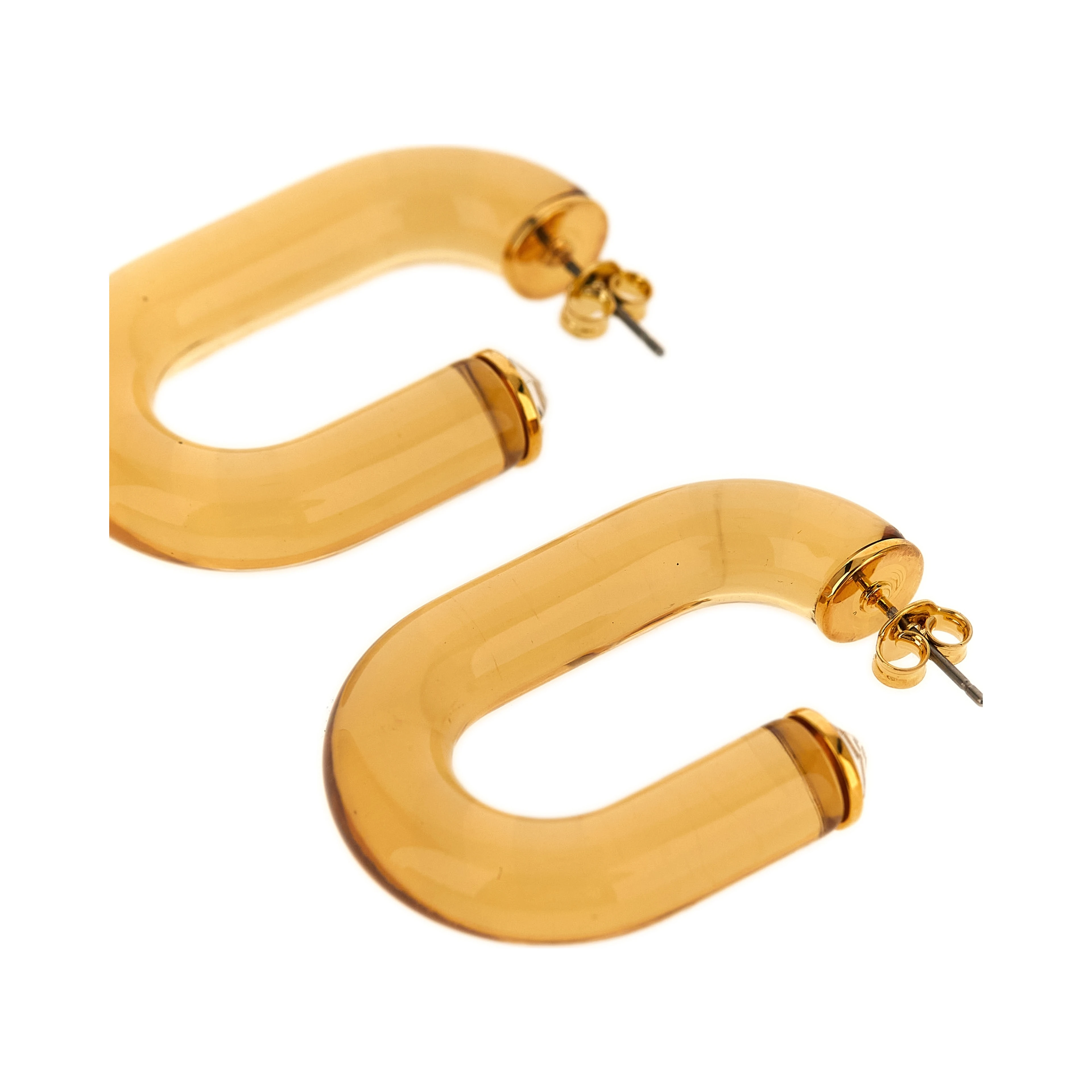 Gold Brass Earrings